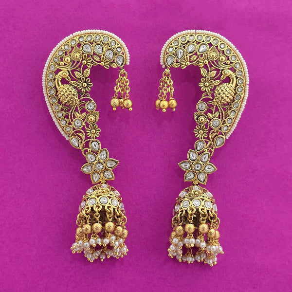 Antique Earcuff With Matte Gold Plating || 226318