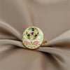 Antique Meenakari Ring With Gold Plating || 226986
