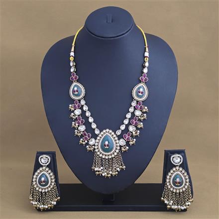 Antique Classic Necklace Set With Mehndi Plating || 227801