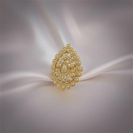 Antique Adjustable Ring With Gold Plating || 228330