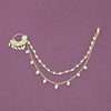 Antique Moti Nose Ring With Gold Plating || 228626