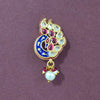 Antique Moti Nose Ring With Gold Plating || 228644