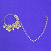 Antique Moti Nose Ring With Mehndi Plating || 229863