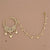 Antique Moti Nose Ring With Mehndi Plating || 229864