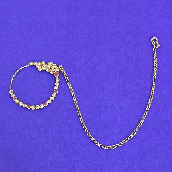 Antique Classic Nose Ring With Mehndi Plating || 229865