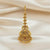 Antique Temple Tikka With Matte Gold Plating || 229885