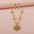 Antique Classic Pendant Set With Gold Plating || 230013