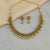 Antique Classic Necklace Set With Matte Gold Plating || 230366