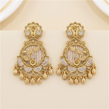 Antique Classic Earring With Gold Plating || 230411