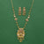 Antique Classic Pendant Set With Matte Gold Plating || 230528