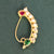 Antique Moti Nose Ring With Gold Plating || 230597
