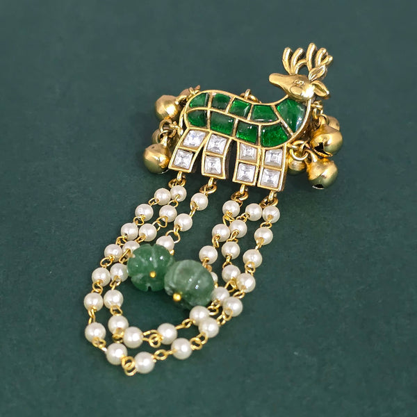 Antique Adjustable Ring With Matte Gold Plating || 230695