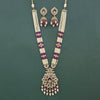 Antique Bandhai Pendant Set With Mehndi Plating || 230720