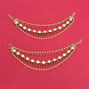 Kundan Pearl Ear Chain With Gold Plating || 302282