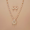 Kundan Meenakari Necklace Set With Gold Plating || 302787