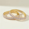 Cz Classic Bangles With 2 Tone Plating (2X6) || 440996