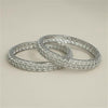 Cz Classic Bangles With Rhodium Plating - (2x606031125311) || 442222