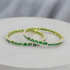 Cz Classic Bangles With 2 Tone Plating (2x6) || 442675
