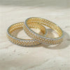 Cz Classic Bangles With 2 Tone Plating - (2x8) || 442888