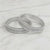 Cubic Zirconia Openable Bangles With Rhodium Plating (2x6) || 443030
