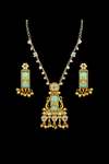 Antique Classic Pendant Set With Matte Gold Plating || 228054