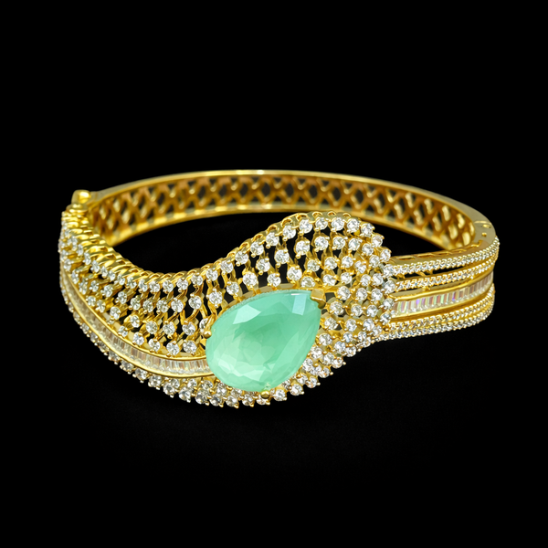 Cz Openable Kada With 2 Tone Plating || 442074