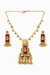 Antique Classic Pendant Set With Matte Gold Plating || 228054