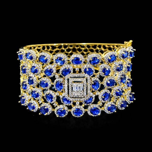 Cz Openable Kada With 2 Tone Plating || 440375