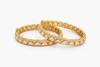 Kundan Openable Bangles With Carat Gold Plating (2x6) || 303143