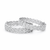 Cz Classic Bangles With 2 Tone Rhodium Plating || 438276