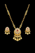 Antique Moti Pendant Set With Gold Plating || 229531