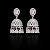 Cz Jhumki With Rhodium Plating || 438593