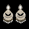 Cubic Zirconia Classic Earring With 2 Tone Plating || 440576