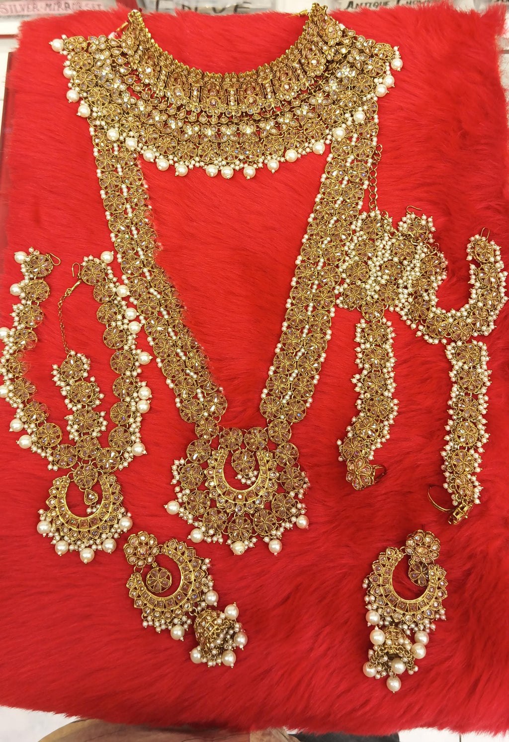 Bridal Jewelry Set - Complete Wedding Collection with Choker, Long Necklace & Matching Accessories